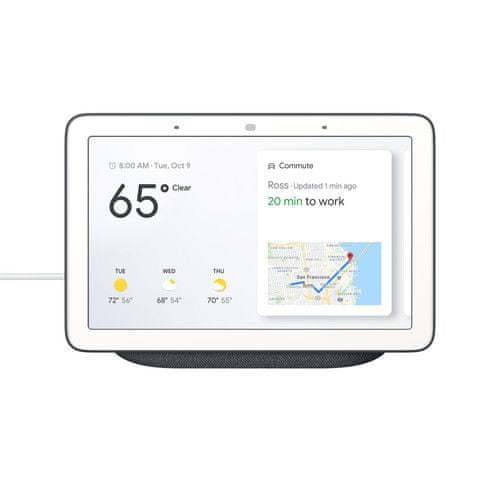 Google Nest Hub pametni zaslon, temno siv