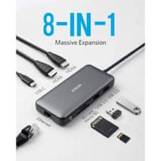 Anker PowerExpand 8-in-1, USB-C, PD Hub - odprta embalaža