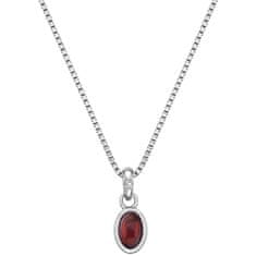 Hot Diamonds Srebrna ogrlica za rojstva januarja Birthstone DP754