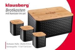 KLAUSBERG Hlebec kruha s kompletom posod Kb-7482