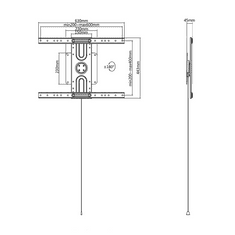 Maclean Nosilec za LCD TV MC-871 37''- 80'' 