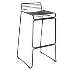 KINGHOME ROD SOFT hocker black - črna blazina, kovina