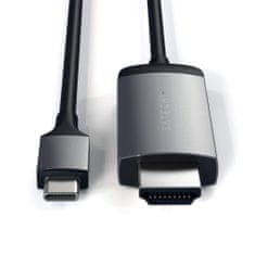 Satechi USB-C v HDMI kabel, 4K, 1.8 m, Space Gray