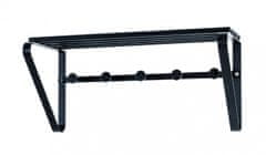 Mørtens Furniture Stenski obešalnik Leuri, 45 cm, črn