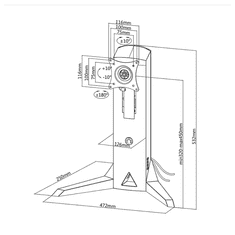 NanoRS Nosilec za monitor RS110 17'' - 32''