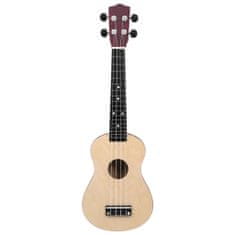 Vidaxl Otroški ukulele soprano s torbo naravna 23"