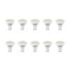 MAX-LED 10x LED žarnica - sijalka GU10 7W (55W) 576lm toplo bela 3000K