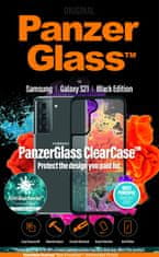 PanzerGlass ovitek za Samsung Galaxy S21, Black Ab