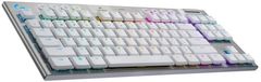 Logitech G915 TKL Lightspeed brezžična tipkovnica, GL Tactile, RGB, bela (920-009664) - odprta embalaža