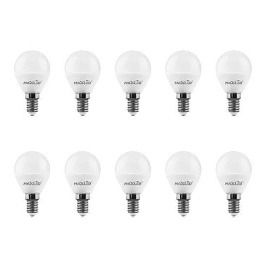 MAX-LED 10x LED žarnica - sijalka E14 7W (55W) 648lm nevtralno bela 4500K