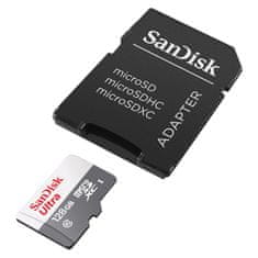 Ultra microSDXC spominska kartica + adapter, 128 GB, UHS-I, C10