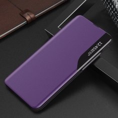 slomart eco leather view case elegantna knjižna torbica s stojalom za samsung galaxy note 20 ultra vijolična