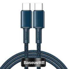 BASEUS Data kabel USB-C / USB-C PD QC 100W 5A 1m, modro