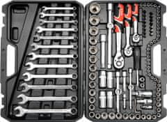 YATO  komplet ključev 1/2", 3/8", 1/4" + dodatki 111 kom