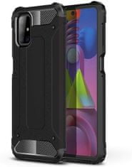 slomart hybrid armor case tough rugged cover za samsung galaxy m51 črn