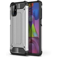 MG Hybrid Armor plastika ovitek za Samsung Galaxy M51, srebro