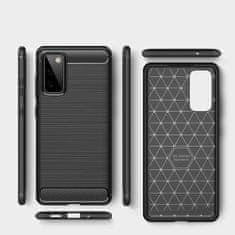 MG Carbon Case Flexible silikonski ovitek za Samsung Galaxy S20 FE 5G, črna