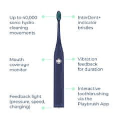 Playbrush Smart One električna zobna ščetka, temno modra