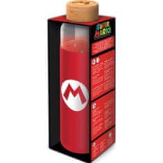 Stor Steklena steklenica s silikonsko površino SUPER MARIO 585ml, 00385