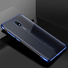 slomart prozorno barvno ohišje gelsko ohišje s kovinskim okvirjem xiaomi redmi 8a blue