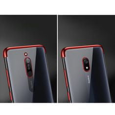 slomart prozorno barvno ohišje gelsko ohišje s kovinskim okvirjem xiaomi redmi 8a black