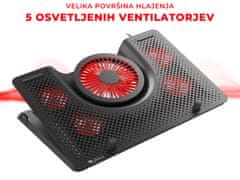 Genesis OXID 550 hladilno stojalo za prenosnike, LED