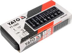YATO  Komplet razširitev 1/2" šok 8 kom T30-T80 torx CrMo