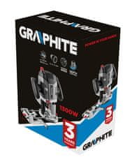 Graphite Router router 1300W, nosilec 6-12 mm