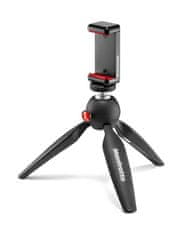 Manfrotto PIXI Mini stojalo z univerzalnim nosilcem za pametni telefon črn - Made in Italy - (MKPIXICLMII-BK)