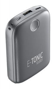 Cellularline E-TONIC 10 000 HD prenosna baterija, črna