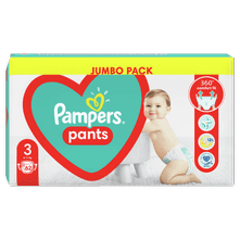 Pampers Pants hlačne plenice, Velikost 3, 6–11 kg, 62 kosov