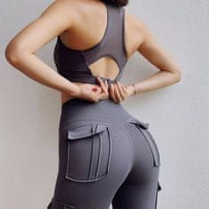 Netscroll Ženske pajkice, ženske legice z žepi, ženske leggings hlače so elastične in se prilegajo vsaki postavi, so izredno mehke in posebno oblikovane za oblikovanje postave, FitLeggings, S/M