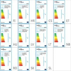 Vidaxl Lestenec s kroglicami bel okrogel 3 x E14