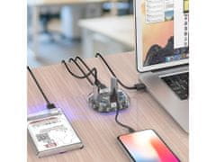 Orico H7U-U3 USB hub s 7 vhodi, USB 3.0, prozoren