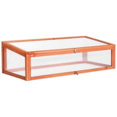 tectake Visoka greda s polico in z nastavkom za tople grede 119 x 53 x 124 cm