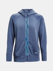 Under Armour Pulover Rival Terry Taped FZ Hoodie-BLU XS
