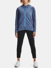 Under Armour Pulover Rival Terry Taped FZ Hoodie-BLU XS