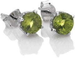 Hot Diamonds Srebrni uhani Hot Diamonds Anais Peridot AE008