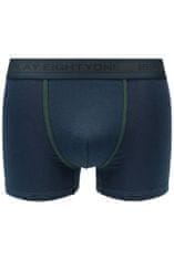 Replay Bokser spodnjice Boxer Style 6 Cuff Logo&Contrast Piping 2Pcs Box - Dark Blue/Dark Green S