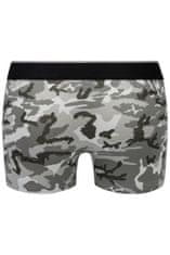 Replay Bokser spodnjice Boxer Style 8 Cuff Logo&Camouflage 2Pcs Box - Black/Camoufl Grey M