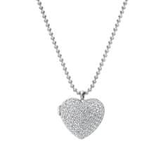 Hot Diamonds Srebrna ogrlica s srčkom Diamond Memories Heart Locket DP770