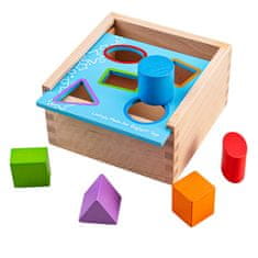 Bigjigs Toys Vložna škatla z oblikami