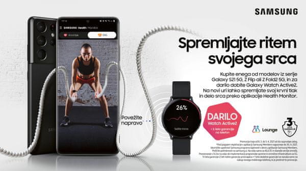 Samsung Galaxy darilo + dodatno leto garancije