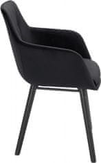 Danish Style Jedilni stol Mitel (SET 2 kosa), črn