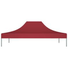 Vidaxl Streha za vrtni šotor 4x3 m bordo 270 g/m2