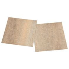 Greatstore Samolepilne talne plošče 20 kosov PVC 1,86 m2 rjave