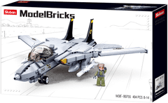 Sluban Model Bricks M38-B0755 F-14 Tomcat Fighter