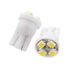 M-LINE žarnica LED 24V W5W-T10 4xSMD 3528, bela, par