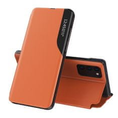 MG Eco Leather View knjižni ovitek za Samsung Galaxy M51, oranžna