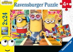 Ravensburger Minioni v akciji sestavljanka, 2x 24 delov